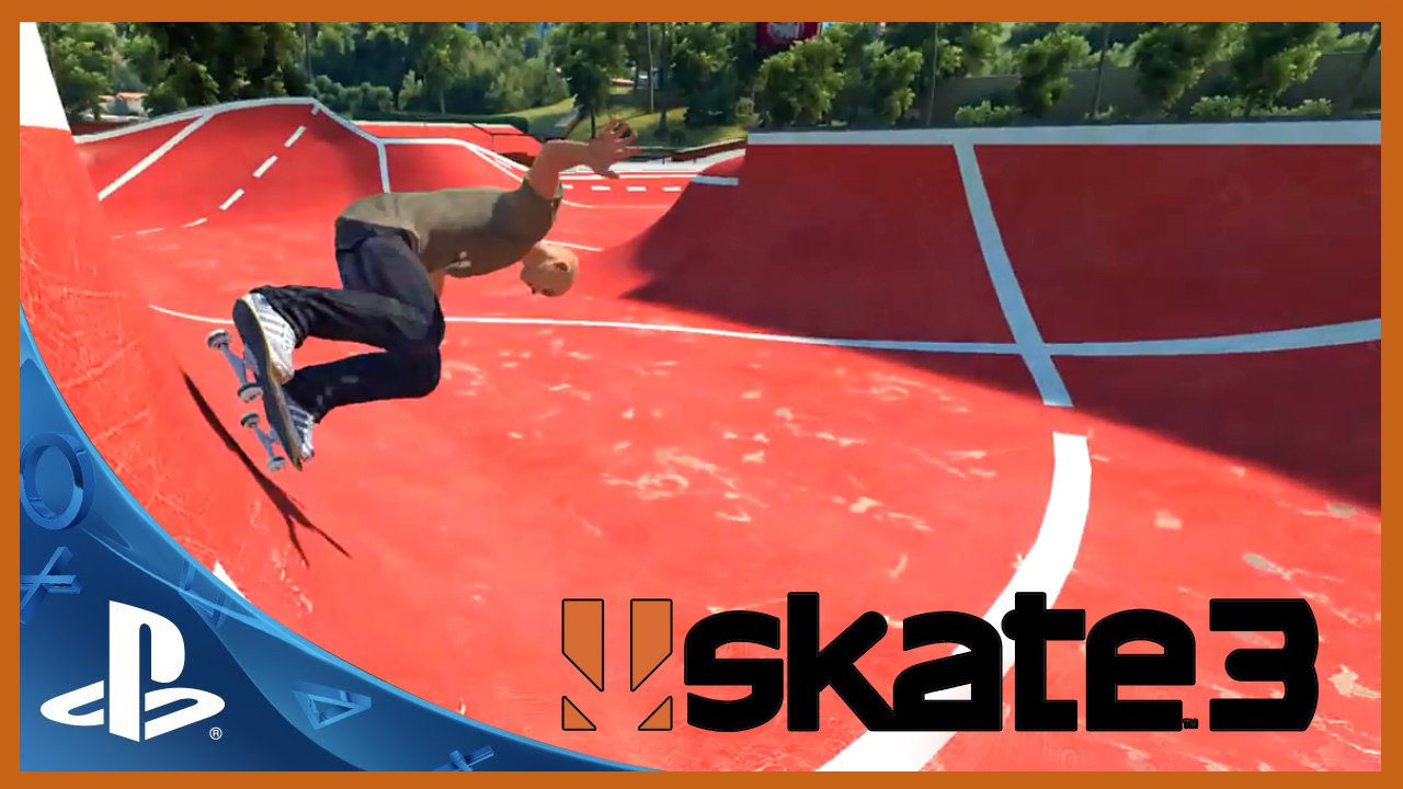 Jogando SKATE 3 no Playstation 3