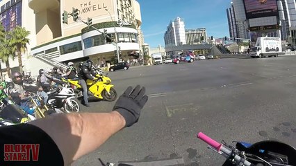 Download Video: STREET BIKE Wheelie CRASH Motorcycle CRASHES Riding WHEELIES Hits TAXI CAR Main STRIP LAS VEGAS 2016