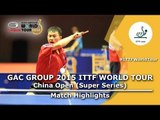 China Open 2015 Highlights: CHIANG Hung-Chieh vs CHOE II (Pre.Rounds)