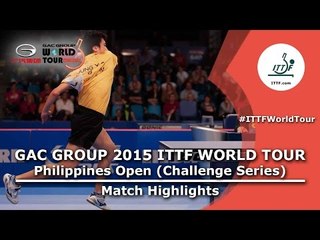 Philippines Open 2015 Highlights: JUNG Youngsik vs TAZOE Kenta (1/4)