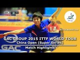 China Open 2015 Highlights: ZENG Jian vs KIM Song I (Pre.Rounds)