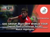 Zagreb Open 2015 Highlights: PAIKOV Mikhail RUS vs JIN Takuya (R 16)