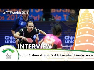 Ruta Paskauskiene & Aleksandar Karakasevic - Qoros 2015 World Championships Interview