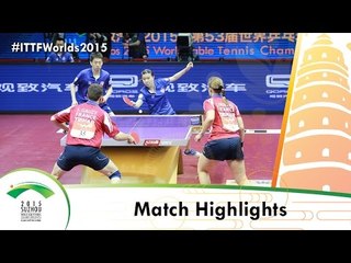 WTTC 2015 Highlights: GAUZY Simon/GRUNDISCH Carole vs JIANG Tianyi/LEE Ho Ching (R 64)