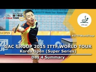 ITTF World Tour Korea Open Day 4 Summary