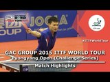 2015 Pyongyang Open Highlights: Chol Min vs CHOE II (1/2)