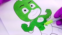 PJ Masks Gekko Catboy Animated Coloring Pages! Fun Coloring Activity for Kids Toddlers Chi