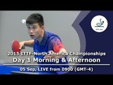 2015 ITTF-North America Championships - Day 1 Morning & Afternoon