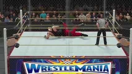 WWE 2K17 Fantasy Warfare Match Kane VS DC Comics Bane (10)