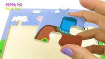 Peppa Pig Puzzle! Peppa and Friends on Grandpas Train