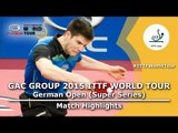 German Open 2015 Highlights: YOSHIDA Masaki vs OVTCHAROV Dimitrij (1/16)