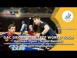 German Open 2015 Highlights: BOLL Timo/FRANZISKA Patrick vs HO Kwan/Kit LI Hon Ming (1/16)