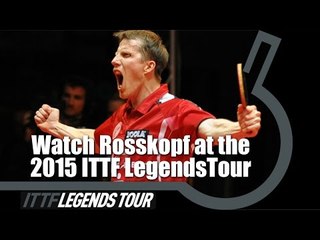 Watch Rosskopf at the ITTF 2015 Legends Tour