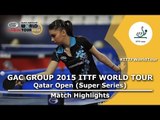 Qatar Open 2015 Highlights: LIU Yu-Hsin vs SZOCS Bernadette (Pre. Rounds)