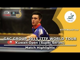 Kuwait Open 2015 Highlights: OUAICHE Stephane vs KOSIBA Daniel (Pre. Rounds)