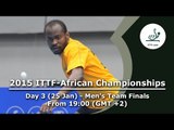 2015 ITTF-African Championships Day 3 - Men's Team Finals