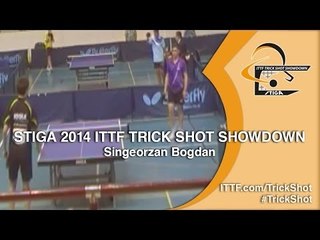Singeorzan Bogdan Cosmin - STIGA 2014 Table Tennis TrickShot Showdown