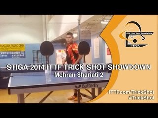 Mehran Shariati 2 - STIGA 2014 Table Tennis TrickShot Showdown