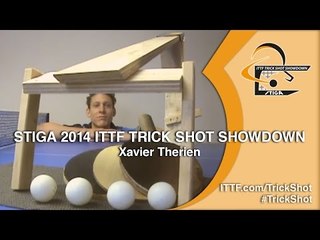Xavier Therien - STIGA 2014 Table Tennis TrickShot Showdown