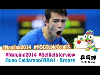 #Nanjing2014 Selfie Interview - Hugo Calderano (Bronze medal match)