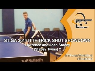 Joshua and Lawrence Stacey - STIGA 2014 Table Tennis TrickShot Showdown