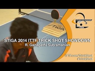 R. Ganapathi Subramanian - STIGA 2014 Table Tennis TrickShot Showdown