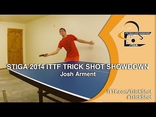 Josh Arment - STIGA 2014 Table Tennis TrickShot Showdown