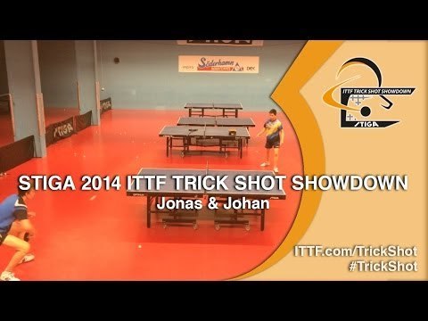 Jonas & Johan - STIGA 2014 Table Tennis TrickShot Showdown