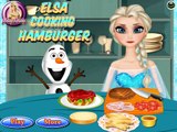 Elsa Cooking Hamburger Disney princess Frozen Game for Little Girls