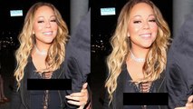 Mariah Carey Suffers Wardrobe Malfunction in Beneath Skintight Dress