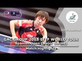Spanish Open 2015 Highlights: WONG Chun Ting vs NIWA Koki (1/4)