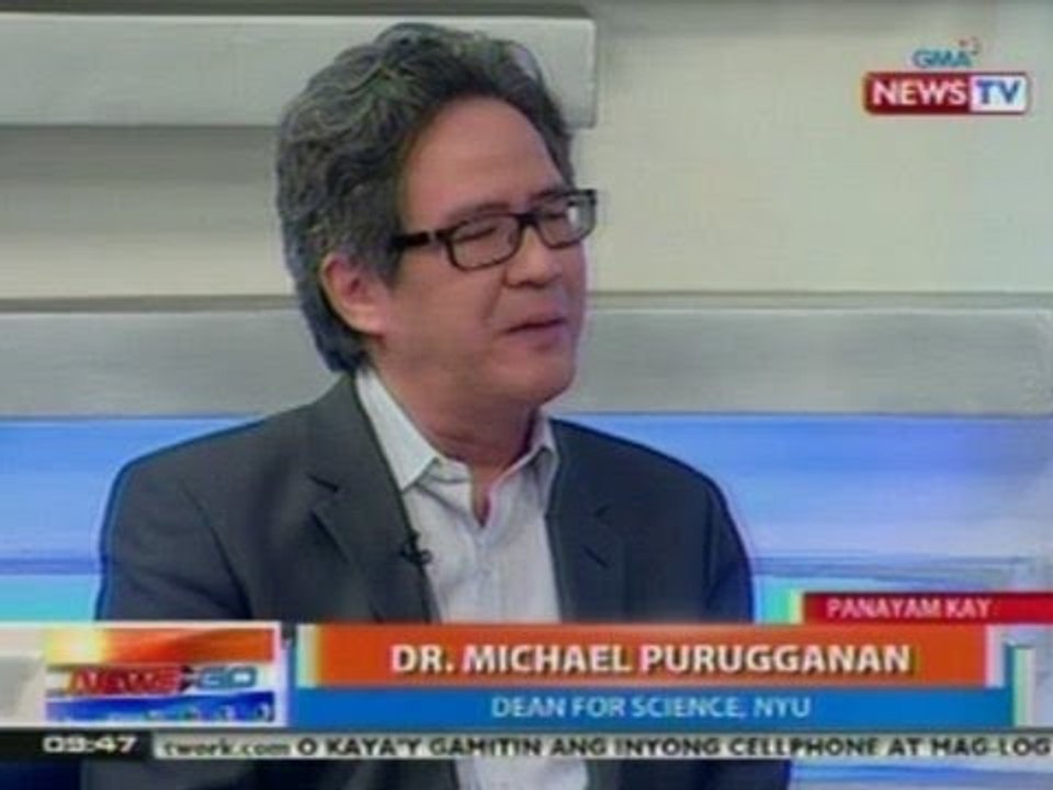 NTG: Panayam kay Dr. Michael Purugganan, Dean for Science, NYU