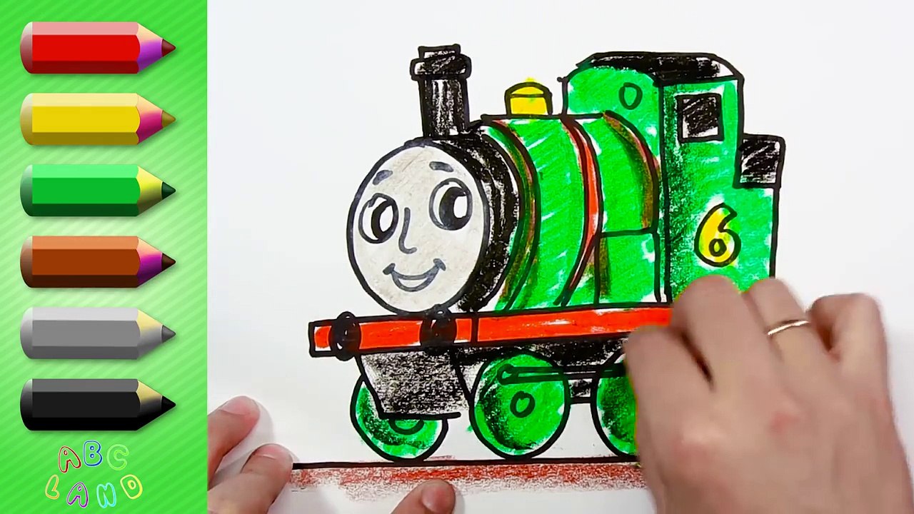 How to Draw Thomas the Tank Engine and Percy the Small Engine ♦ Drawing Tutorial