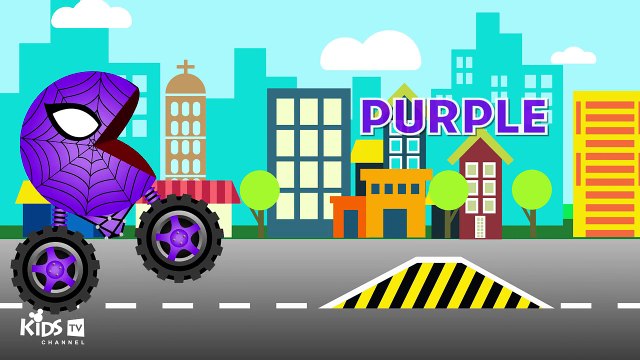 Learn Colors With Pacman & Spiderman For Children - Learning Colors For Kids - Kids Learni