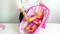 Baby Doll Nenuco Drinks Milk Magic Bottle Bathtime Change Diaper and Clothes Newborn Baby