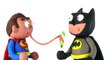 Emoji poo Superman vs Batman Stop Motion play doh claymation animation video superheroes r