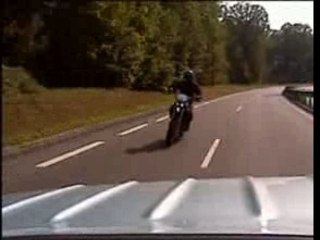 Supermotard KLR en courbe