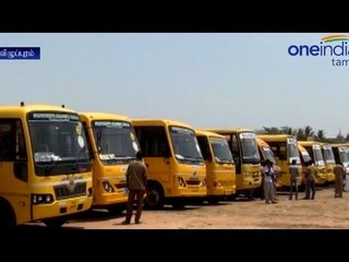 Villupuram District Collector Checking School Buses