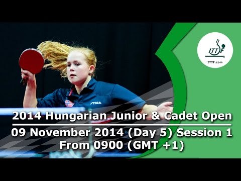 2014 Hungarian Cadet Open - ITTF Premium Junior Circuit day 5 session 1
