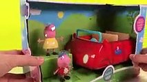 TOYS SURPRISE Peppa pig Red car Lets play Tsum Tsum Paw Patrol Disney Funtoys