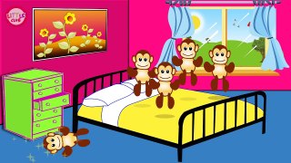 Five Little Monkeys Jumping On The Bed | Children Nursery Rhyme | Songs