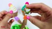 Learn Colors Play Doh Modelling Clay Ice Cream Hello Kitty Molds Fun & Creative for Kids K