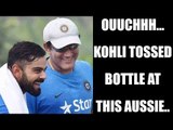 Virat Kohli throws bottle at Australian official alleges Aussie media | Oneindia News