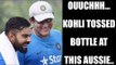 Virat Kohli throws bottle at Australian official alleges Aussie media | Oneindia News