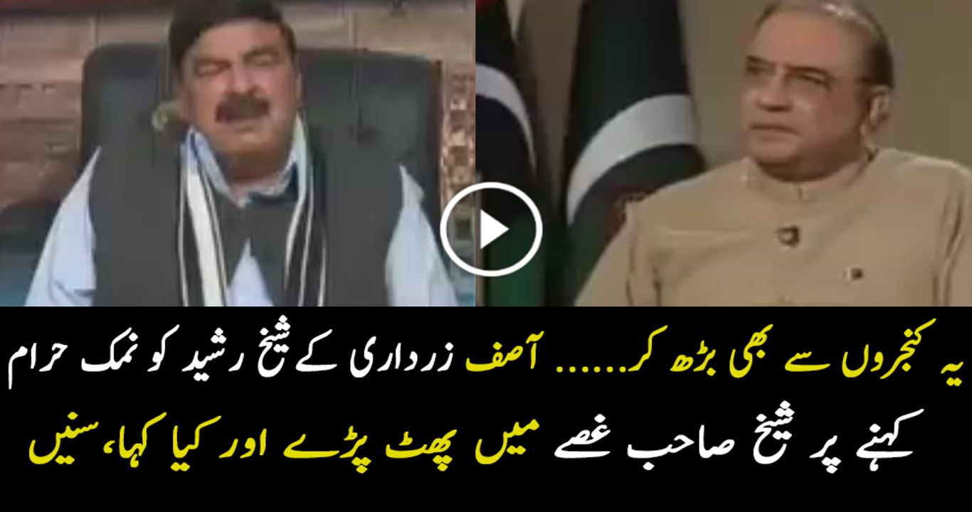 What Kind Of Language Shiekh Rasheed Used For Corrupt Politician During Live Show
