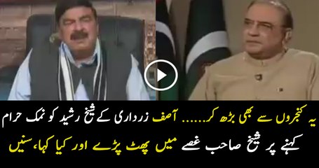 What Kind Of Language Shiekh Rasheed Used For Corrupt Politician During Live Show