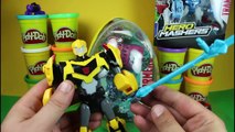 Transformers Bumblebee Huge Surprise Egg Marvel Hero Mashers Transformers Optimus Prime Gi