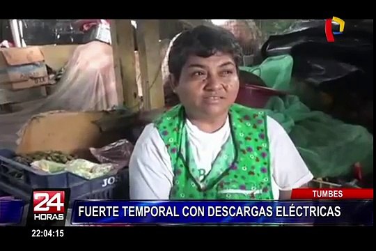 Tumbes: torrencial lluvia provocó inundación en mercado de Zarumilla