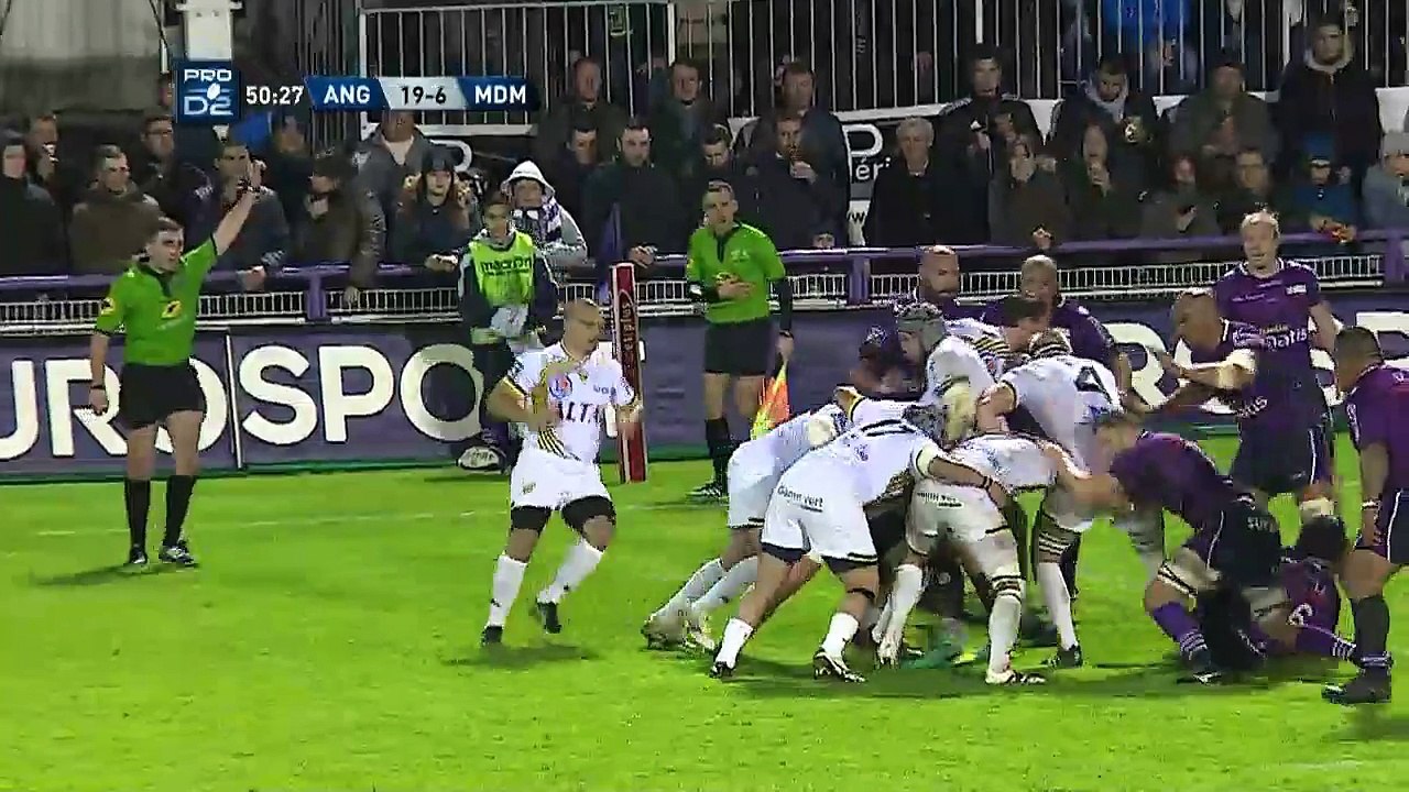 SITE OFFICIEL STADE MONTOIS RUGBY - ESSAI 1 COLLECTIF - ANGOULEME vs SMR