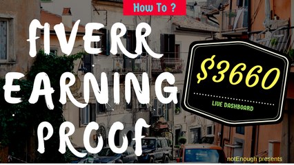 How to make money on fiverr ! Earning proof $3660